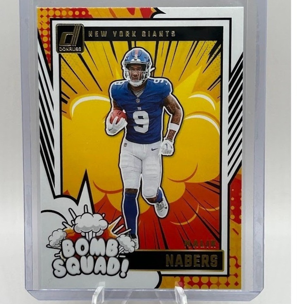 Malik Nabers Bomb Squad 2024 Donruss #25 NFL New York Giants